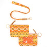 Orange Aztec Tribal ID Wallet