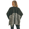 Gray Leopard Pocket Kimono