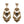Metal Drop Earrings