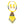 Yellow Bead Tassel Necklace Set