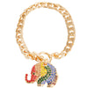 Rainbow Elephant Bracelet