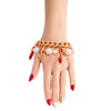 Gold Red Luxury Shoe Charm Bracelet