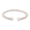 Silver Rhinestone Wrap Bangle