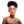 Neon Orange Sparkly Face Mask