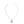 N Rhinestone Silver Necklace