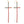 Designer Style Pave Rhinestone Cross Drop Earrings