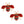 Designer Style Red Bee Studs