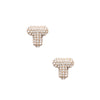 T Initial Rhinestone Studs