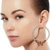 Red and Green Butterfly Designer Hoops