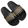 Size 10 Designer Black Slides