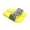 Size 8 Leopard Yellow Slides