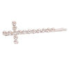 Silver Cross Stone Bobby Pin