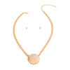 Gold Seashell Pendant Necklace