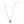 Designer Style Stripe Heart Gold Ball Necklace