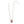 Designer Style Stripe Heart Silver Ball Necklace