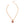 Gold Chain 3D Multi Color Heart Necklace