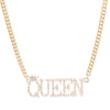 Gold Iced Queen Necklace