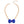 Royal Blue Chunky Bow Necklace