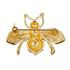 Designer Style Rhinestone Bee Brooch Pin