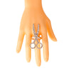 Silver Scissor Ring