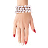 Silver Geometric Bead Bracelets