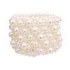 Varying Cream Pearl Band Bracelet