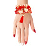 Red Heart Charm Tassel Bracelets