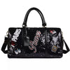 Black Sequin Power Duffel Bag