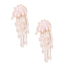 Blush Glass Bead Cluster Studs