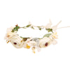 Cream Rose Flower Crown Headband
