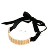 Woven Gold Velvet Choker Set