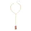 Designer Red Snake Y Necklace