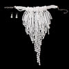 White Clustered Fringe Pearl Set