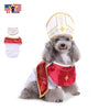 Cute Funny Pope Dog Puppy Cat Costume Halloween Clothes Dress Up Hat Cosplay