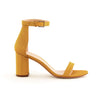 Yellow Satin Sandal