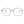 Hematite Blue Light Square Glasses