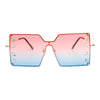 Red Square Stone Sunglasses