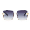 Black Square Clover Sunglasses
