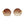Brown Round Flat Sunglasses