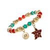 Poinsettia Charm Bracelet