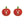 Orange Jack O Lantern Studs