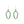 Light Green Xmas Light Earrings