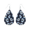 Daisy Printed Teardrop Earrings