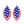 American Flag Glitter Layer Earrings
