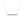 Rainbow Bar Silver Chain Necklace