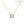 Gold Baseball Cushion Cut Necklace