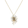 Starburst Pendant Gold Necklace