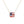 Gold Glitter American Flag Necklace