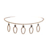 Gold Xmas Light Bulb Choker