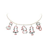 Red Green Xmas Charm Choker